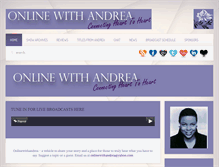 Tablet Screenshot of onlinewithandrea.com